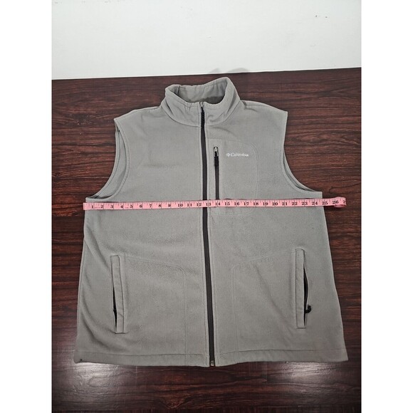 Columbia Mens Size XL Fleece Vest, Excellent Condition! Gray, XL - Picture 7 of 8